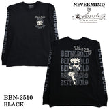 BETTY BOOP NEVERMIND TEE L/S T-SHIRT ベティーブープ ネバーマインド 天竺 ロンTEE 長袖 Tシャツ bbn-2510