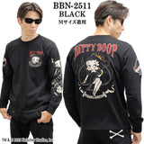 BETTY BOOP NEVERMIND TEE L/S T-SHIRT ベティーブープ ネバーマインド 天竺 ロンTEE 長袖 Tシャツ bbn-2511