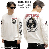 BETTY BOOP NEVERMIND TEE L/S T-SHIRT ベティーブープ ネバーマインド 天竺 ロンTEE 長袖 Tシャツ bbn-2511