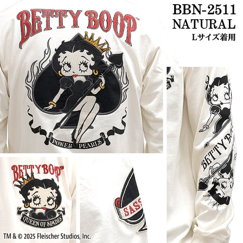 BETTY BOOP NEVERMIND TEE L/S T-SHIRT ベティーブープ ネバーマインド 天竺 ロンTEE 長袖 Tシャツ bbn-2511