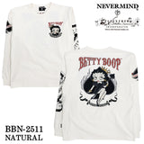 BETTY BOOP NEVERMIND TEE L/S T-SHIRT ベティーブープ ネバーマインド 天竺 ロンTEE 長袖 Tシャツ bbn-2511