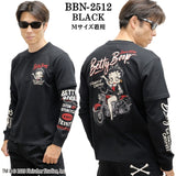 BETTY BOOP NEVERMIND TEE L/S T-SHIRT FAKE SLEEVE ベティーブープ ネバーマインド 天竺 フェイク袖 ロンTEE 長袖 Tシャツ bbn-2512