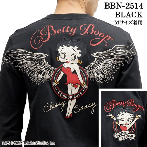 BETTY BOOP NEVERMIND TEE L/S T-SHIRT ベティーブープ ネバーマインド 天竺 ロンTEE 長袖 Tシャツ bbn-2514