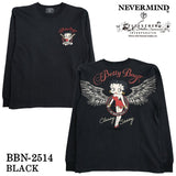 BETTY BOOP NEVERMIND TEE L/S T-SHIRT ベティーブープ ネバーマインド 天竺 ロンTEE 長袖 Tシャツ bbn-2514