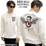 BETTY BOOP NEVERMIND TEE L/S T-SHIRT ベティーブープ ネバーマインド 天竺 ロンTEE 長袖 Tシャツ bbn-2514