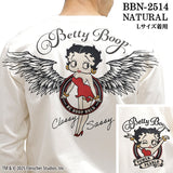 BETTY BOOP NEVERMIND TEE L/S T-SHIRT ベティーブープ ネバーマインド 天竺 ロンTEE 長袖 Tシャツ bbn-2514