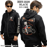 BETTY BOOP NEVERMIND HOODIE SWEATSHIRT F/Z PARKA ベティーブープ ネバーマインド 裏毛 パーカー bbn-2520