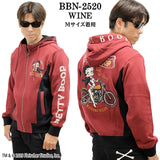 BETTY BOOP NEVERMIND HOODIE SWEATSHIRT F/Z PARKA ベティーブープ ネバーマインド 裏毛 パーカー bbn-2520