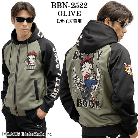 BETTY BOOP NEVERMIND HOODIE BONDING F/Z PARKA ベティーブープ ネバーマインド ボンディング パーカー bbn-2522
