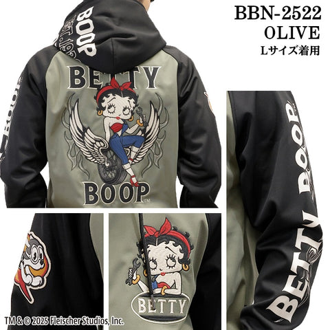 BETTY BOOP NEVERMIND HOODIE BONDING F/Z PARKA ベティーブープ ネバーマインド ボンディング パーカー bbn-2522