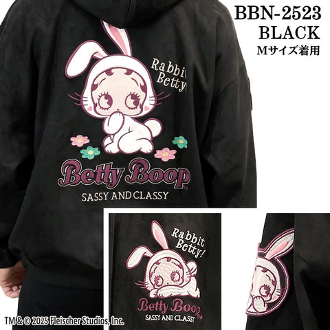 BETTY BOOP NEVERMIND HOODIE PLATING OVERSIZE PARKA ベティーブープ ネバーマインド 起毛 プレーティング オーバーサイズ パーカー bbn-2523
