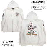 BETTY BOOP NEVERMIND HOODIE PLATING OVERSIZE PARKA ベティーブープ ネバーマインド 起毛 プレーティング オーバーサイズ パーカー bbn-2523