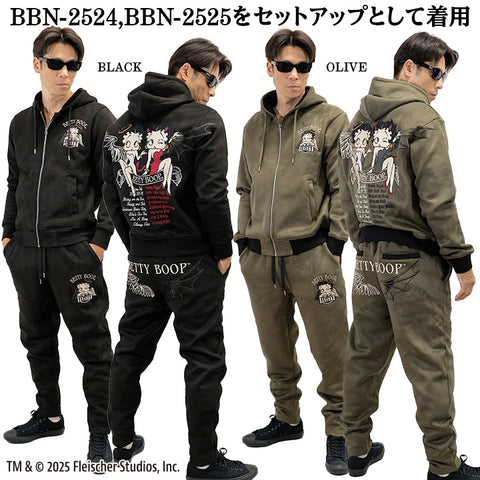 BETTY BOOP NEVERMIND BONDING PANTS ベティーブープ ネバーマインド コラボ 裏ファー ボンディング パンツ bbn-2525