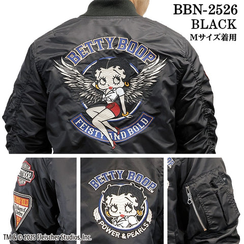 BETTY BOOP NEVERMIND MA-1 FLIGHT JACKET ベティーブープ ネバーマインド フライトジャケット bbn-2526