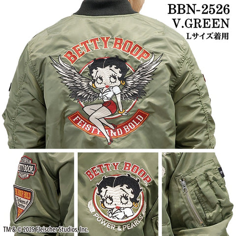 BETTY BOOP NEVERMIND MA-1 FLIGHT JACKET ベティーブープ ネバーマインド フライトジャケット bbn-2526