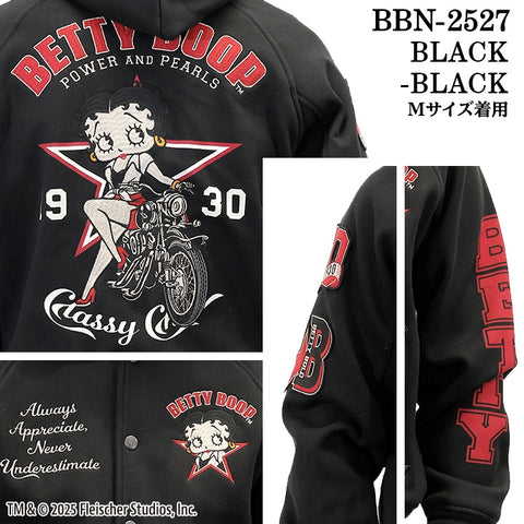 BETTY BOOP NEVERMIND BONDING STADIUM JACKET ベティーブープ ネバーマインド コラボ ボンディング スタジャン bbn-2527