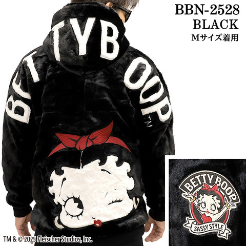 BETTY BOOP NEVERMIND FUR LONG JACKET ベティーブープ ネバーマインド コラボ ファー ロング ジャケット bbn-2528