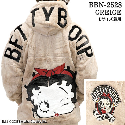 BETTY BOOP NEVERMIND FUR LONG JACKET ベティーブープ ネバーマインド コラボ ファー ロング ジャケット bbn-2528