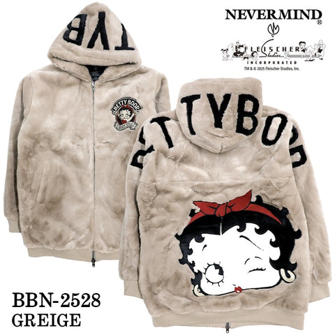 BETTY BOOP NEVERMIND FUR LONG JACKET ベティーブープ ネバーマインド コラボ ファー ロング ジャケット bbn-2528