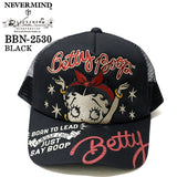 BETTY BOOP NEVERMIND TWILL MESH CAP ベティーブープ ネバーマインド ツイル メッシュ キャップ 帽子 bbn-2530