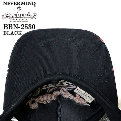 BETTY BOOP NEVERMIND TWILL MESH CAP ベティーブープ ネバーマインド ツイル メッシュ キャップ 帽子 bbn-2530