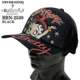 BETTY BOOP NEVERMIND TWILL MESH CAP ベティーブープ ネバーマインド ツイル メッシュ キャップ 帽子 bbn-2530
