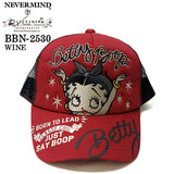 BETTY BOOP NEVERMIND TWILL MESH CAP ベティーブープ ネバーマインド ツイル メッシュ キャップ 帽子 bbn-2530