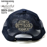 BETTY BOOP NEVERMIND TWILL MESH CAP ベティーブープ ネバーマインド ツイル メッシュ キャップ 帽子 bbn-2531