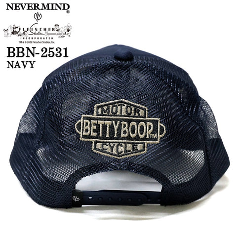 BETTY BOOP NEVERMIND TWILL MESH CAP ベティーブープ ネバーマインド ツイル メッシュ キャップ 帽子 bbn-2531