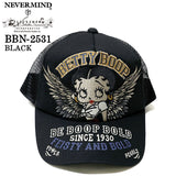BETTY BOOP NEVERMIND TWILL MESH CAP ベティーブープ ネバーマインド ツイル メッシュ キャップ 帽子 bbn-2531