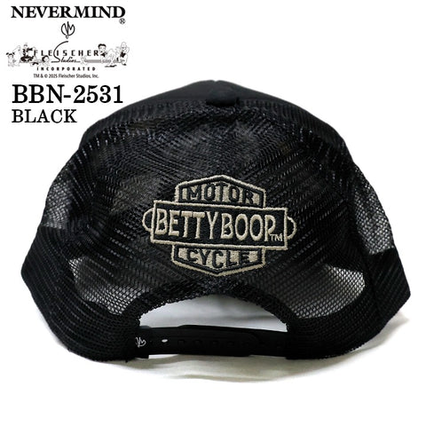 BETTY BOOP NEVERMIND TWILL MESH CAP ベティーブープ ネバーマインド ツイル メッシュ キャップ 帽子 bbn-2531