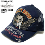 BETTY BOOP NEVERMIND TWILL MESH CAP ベティーブープ ネバーマインド ツイル メッシュ キャップ 帽子 bbn-2531