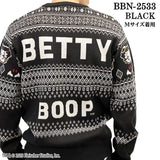 BETTY BOOP NEVERMIND JACQUARD KNIT PULLOVER SWEATER ベティー ネバーマインド コラボ ジャカード ニット プルオーバー セーター bbn-2533