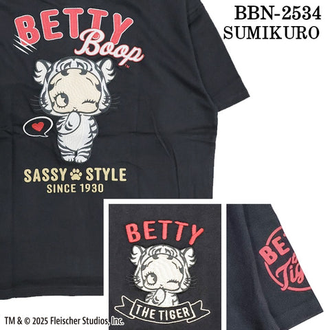 BETTY BOOP NEVERMIND ベティーブープ ネバーマインド BIGシルエット 天竺半袖Tシャツ bbn-2534