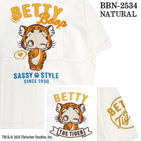 BETTY BOOP NEVERMIND ベティーブープ ネバーマインド BIGシルエット 天竺半袖Tシャツ bbn-2534