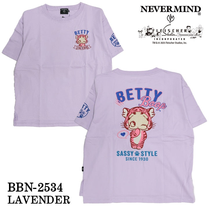 BETTY BOOP NEVERMIND ベティーブープ ネバーマインド BIGシルエット 天竺半袖Tシャツ bbn-2534