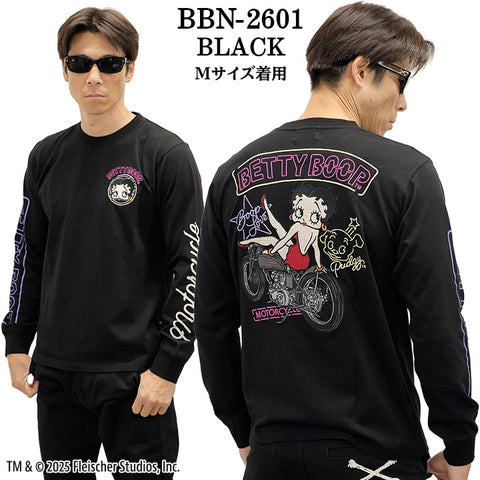 BETTY BOOP NEVERMIND TEE L/S T-SHIRT ベティーブープ ネバーマインド 天竺 ロンTEE 長袖 Tシャツ bbn-2601