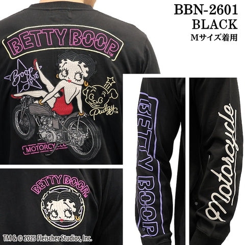 BETTY BOOP NEVERMIND TEE L/S T-SHIRT ベティーブープ ネバーマインド 天竺 ロンTEE 長袖 Tシャツ bbn-2601