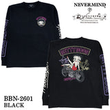 BETTY BOOP NEVERMIND TEE L/S T-SHIRT ベティーブープ ネバーマインド 天竺 ロンTEE 長袖 Tシャツ bbn-2601