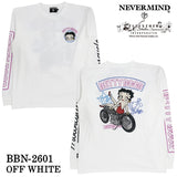 BETTY BOOP NEVERMIND TEE L/S T-SHIRT ベティーブープ ネバーマインド 天竺 ロンTEE 長袖 Tシャツ bbn-2601