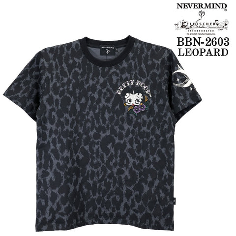 BETTY BOOP NEVERMIND TEE S/S T-SHIRT ベティーブープ ネバーマインド コラボ 天竺 半袖 Tシャツ bbn-2603