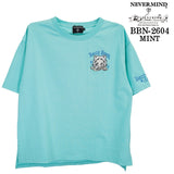 BETTY BOOP NEVERMIND BIG SILHOUETTE TEE S/S T-SHIRT ベティーブープ ネバーマインド コラボ 天竺 半袖 ビッグシルエット Tシャツ bbn-2603