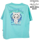 BETTY BOOP NEVERMIND BIG SILHOUETTE TEE S/S T-SHIRT ベティーブープ ネバーマインド コラボ 天竺 半袖 ビッグシルエット Tシャツ bbn-2603