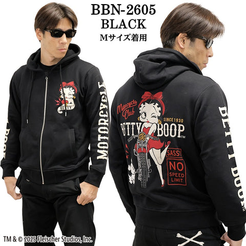 BETTY BOOP NEVERMIND HOODIE SWEATSHIRT F/Z PARKA ベティーブープ