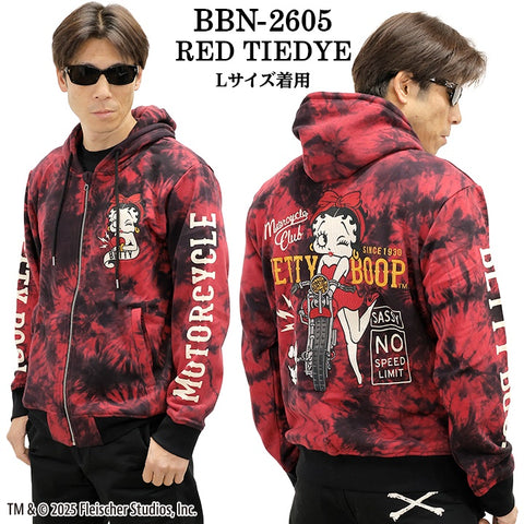 BETTY BOOP NEVERMIND HOODIE SWEATSHIRT F/Z PARKA ベティーブープ ネバーマインド 裏毛 パーカー bbn-2605