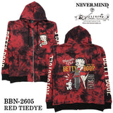 BETTY BOOP NEVERMIND HOODIE SWEATSHIRT F/Z PARKA ベティーブープ ネバーマインド 裏毛 パーカー bbn-2605