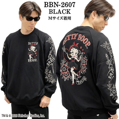 BETTY BOOP NEVERMIND OVERSIZE SWEATSHIRT TRAINER ベティーブープ ネバーマインド 裏毛 オーバーサイズ トレーナー bbn-2607