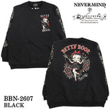 BETTY BOOP NEVERMIND OVERSIZE SWEATSHIRT TRAINER ベティーブープ ネバーマインド 裏毛 オーバーサイズ トレーナー bbn-2607