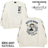 BETTY BOOP NEVERMIND OVERSIZE SWEATSHIRT TRAINER ベティーブープ ネバーマインド 裏毛 オーバーサイズ トレーナー bbn-2607