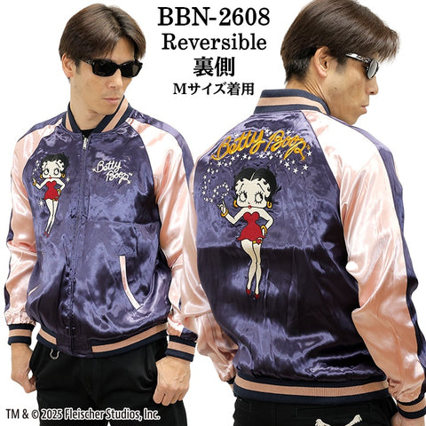 BETTY BOOP NEVERMIND REVERSIBLE SOUVENIR JACKET SKA ベティーブープ ネバーマインド リバーシブル スカジャン bbn-2608
